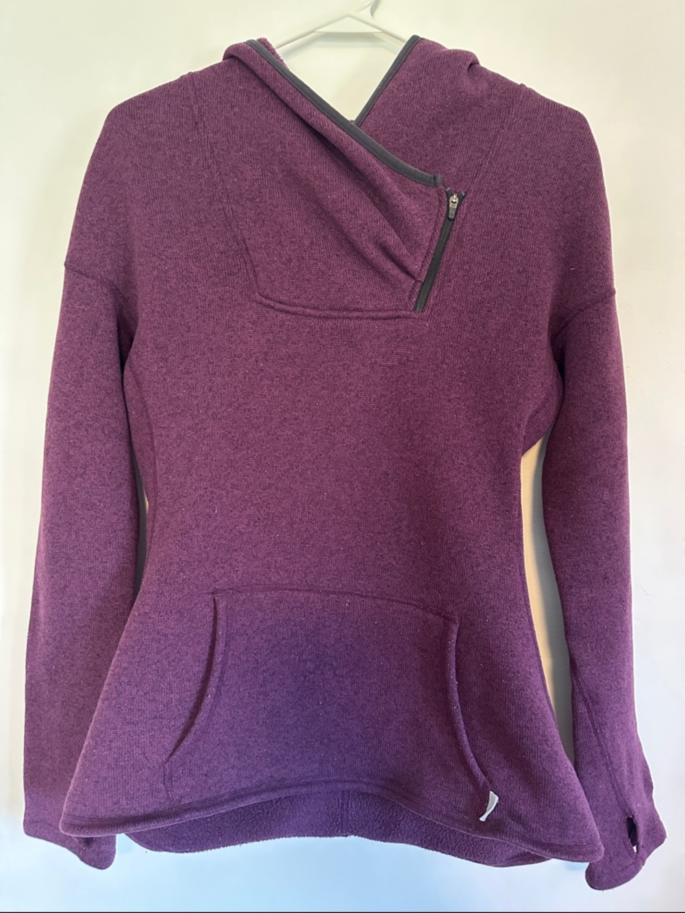 Stio Plum Zip-Accent Hooded Pullover